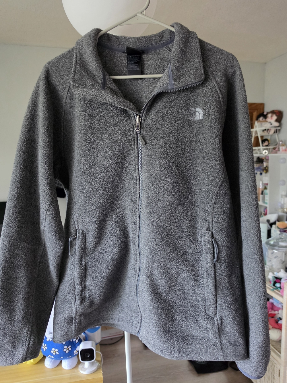 The North Face Men's Gray Fleece Full-Zip Jacket